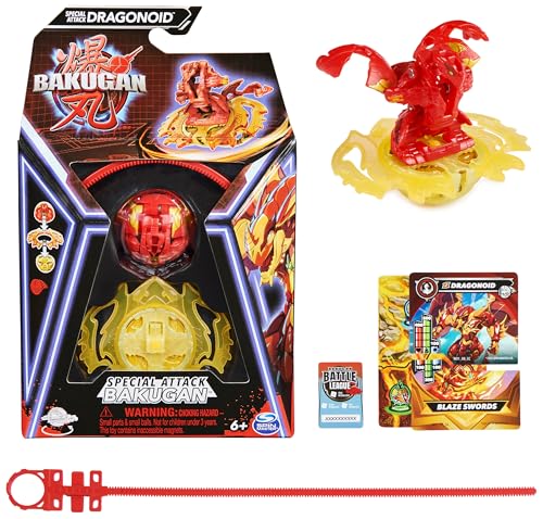 BAKUGAN Special Attack Dragonoid Spinning Collectible Customisable Action Figure and Trading Cards Kids Toys for Boys and Girls 6 and up