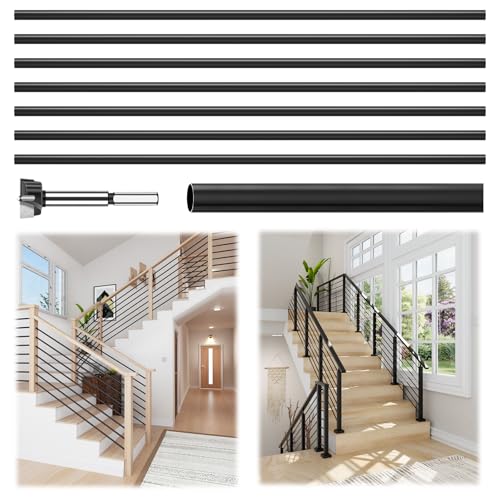 7 Pack 6 FT x 35/64 inch Iron Stair Balusters