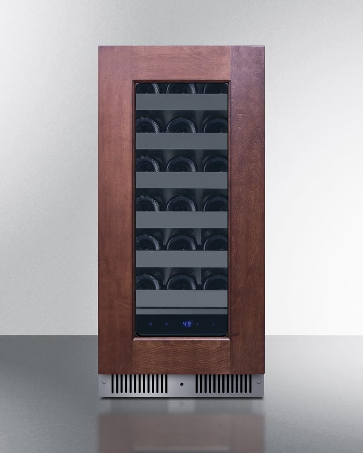 ●Nuwine Costway 15'' Glass Door Wine & Beverage Cooler Refrigerator