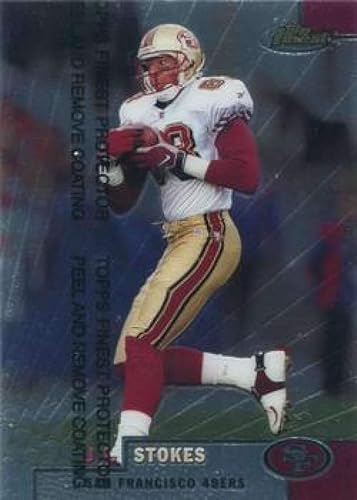 1999 Finest Football #44 J.J. Stokes San Francisco 49ers Official NFL Trading Card From The Topps Company