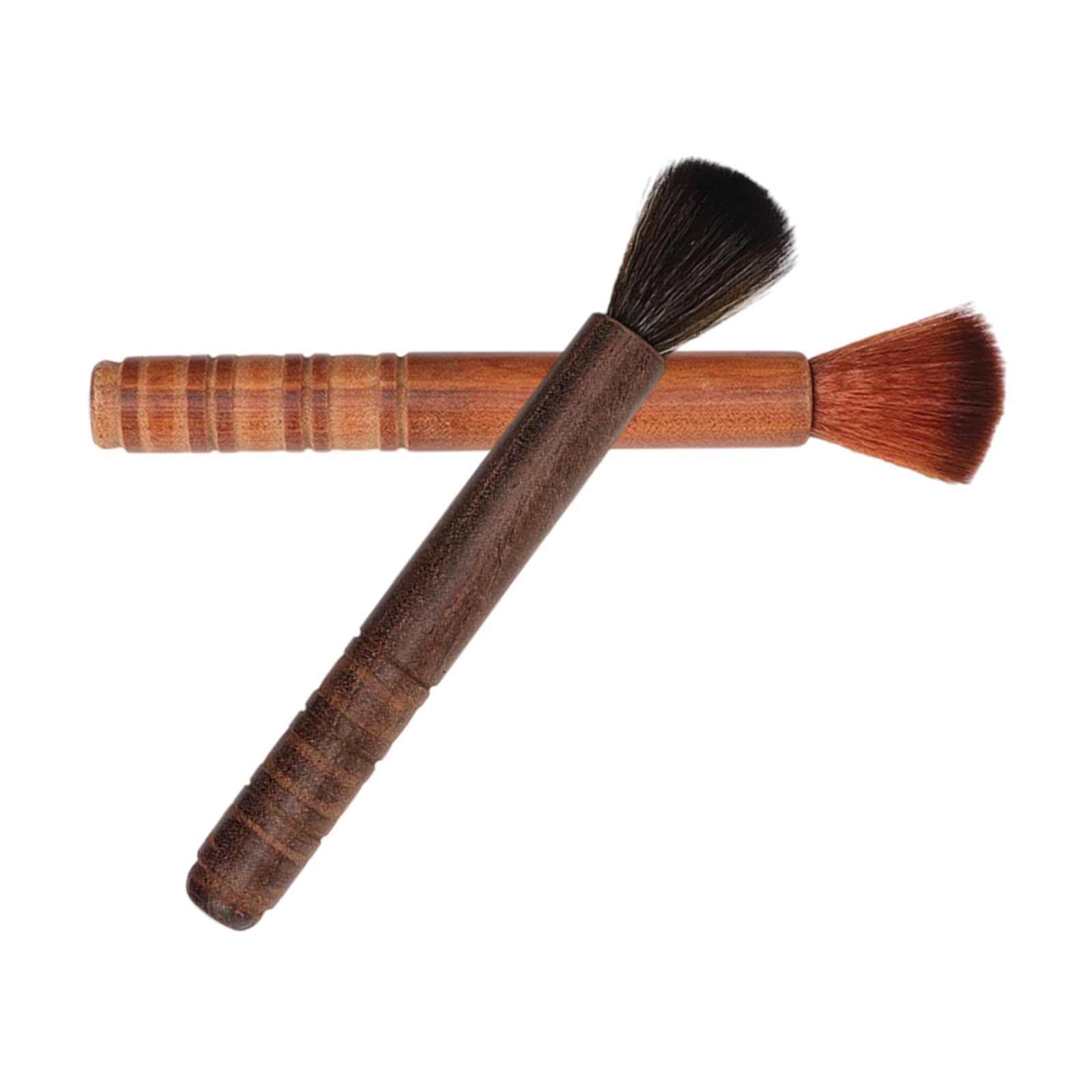 Hsioluted Of 2 Ebony Wood Teas Pots Brushes Comfortable Grip Soft Bristles Brush for Cleaning Coffee Machine Teapot Cleaner Soft Bristles Teas Brush