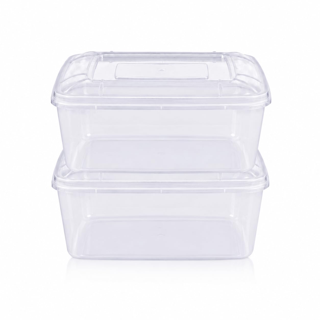 Clear Plastic Storage Box with Lid, 25000 ML, 45x36x22 CM, Transparent, Stackable, for Toys & Stationery-image-25