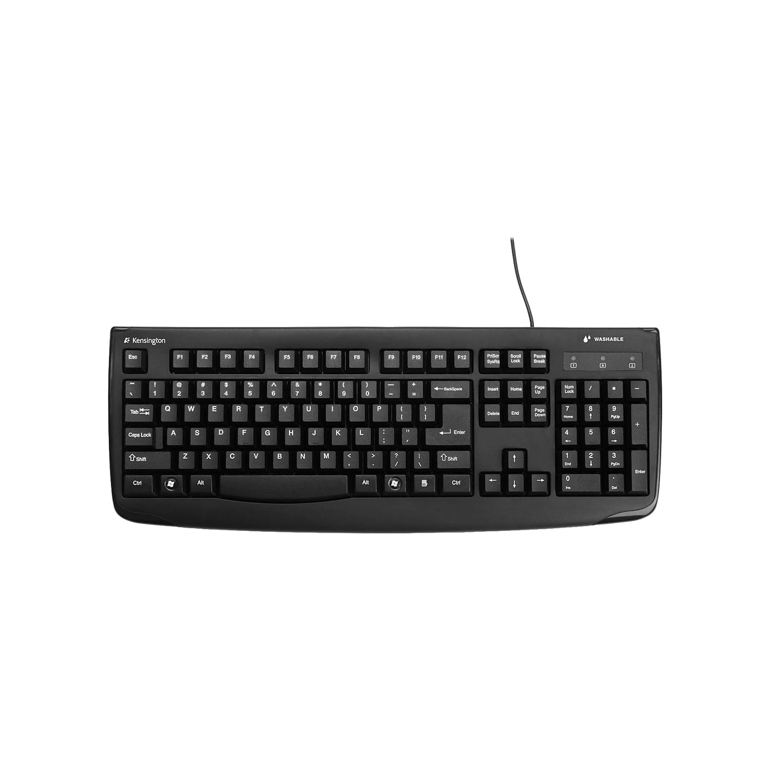 Amazon.com: Kensington Pro Fit USB Washable Keyboard, Black