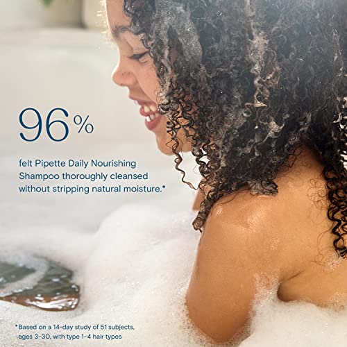 Pipette Daily Nourishing Shampoo - Tear Free Shampoo For Kids, Adds Moisture, 100% Plant-Derived Squalane And Quinoa, Orange + Vanilla Aroma, 11.2 Fl Oz #TOP3