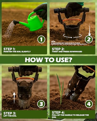 Herramienta de Plantar Bulbos de Acero Inoxidable miniatura 3
