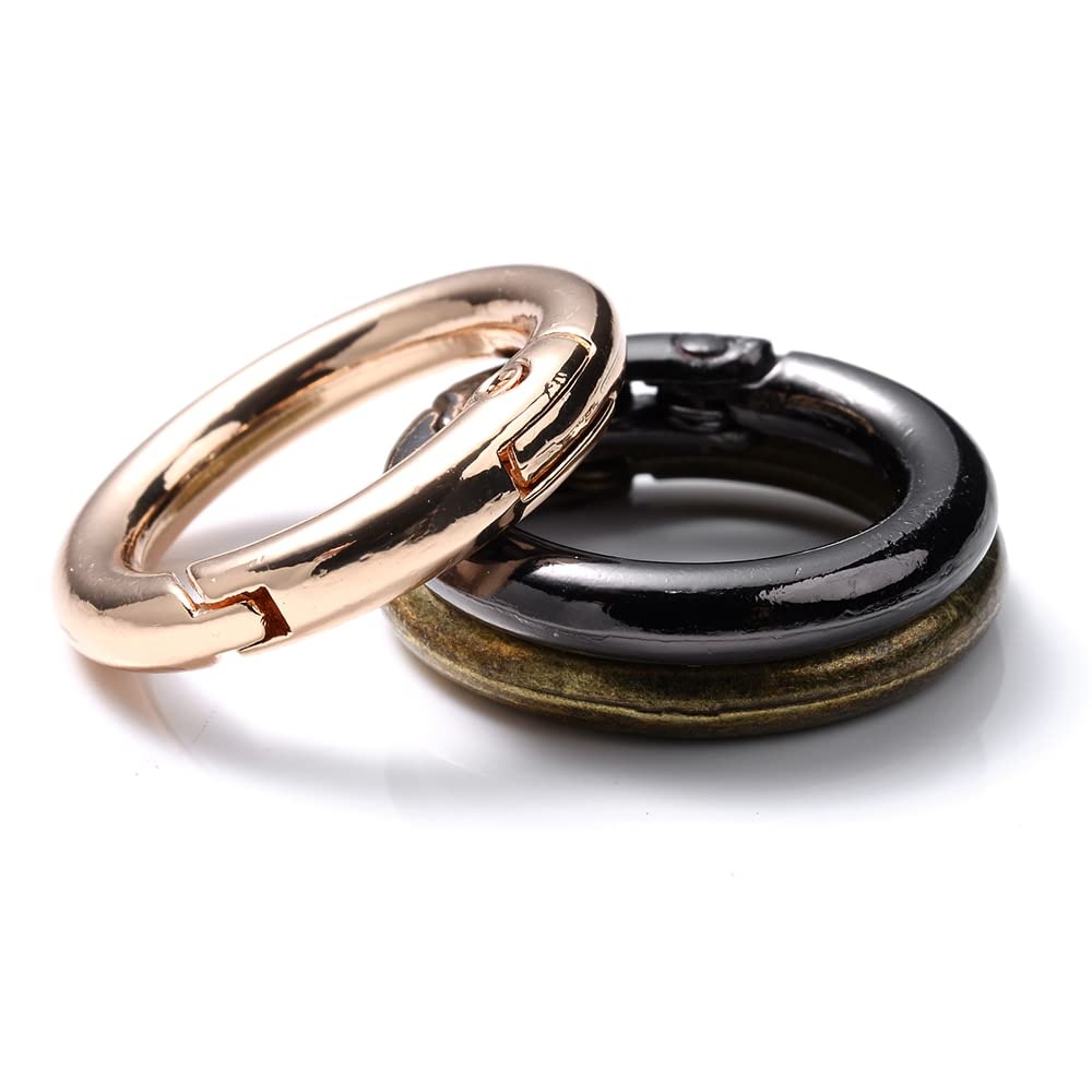 GXTBPCR 5 Pz/Lotto Chiusura A Molla Bronzo Placcato Oro Chiusura In