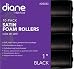 Diane Satin Foam Rollers, 1 1/4 Inch, 6 Count
