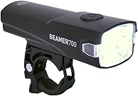 Planet Bike Beamer 700 USB-C Rechargeable Bike Headlight - 700 Lumens, Wirecutter Bike Light of the Year, 5 Modes