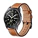 Aimtel Compatible Samsung Galaxy Watch(42mm) Bands, 20mm Genuine Leather Strap Replacement Band Compatible Samsung Galaxy Watch SM-R810/SM-R815 /Gear Sport/Suunto 3 Fitness Smart Watch-Brown