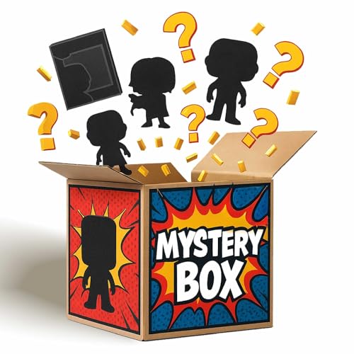POP Figure Mystery Box - 6 Random Collectible POP Mini Toys & Vinyl Figures | Limited Edition Cartoon Mini Toys - Fans & Collectors | Gift Idea for Adults | Mystery Surprise Gift