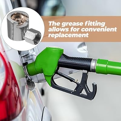 iplusmile Button Head Grease Fitting Adapter Replacement Metal Grease Coupler for Hydraulic Gun with Secure Connection