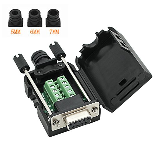 Conector DB9 Adaptador Serial RS232 macho hembra miniatura 5
