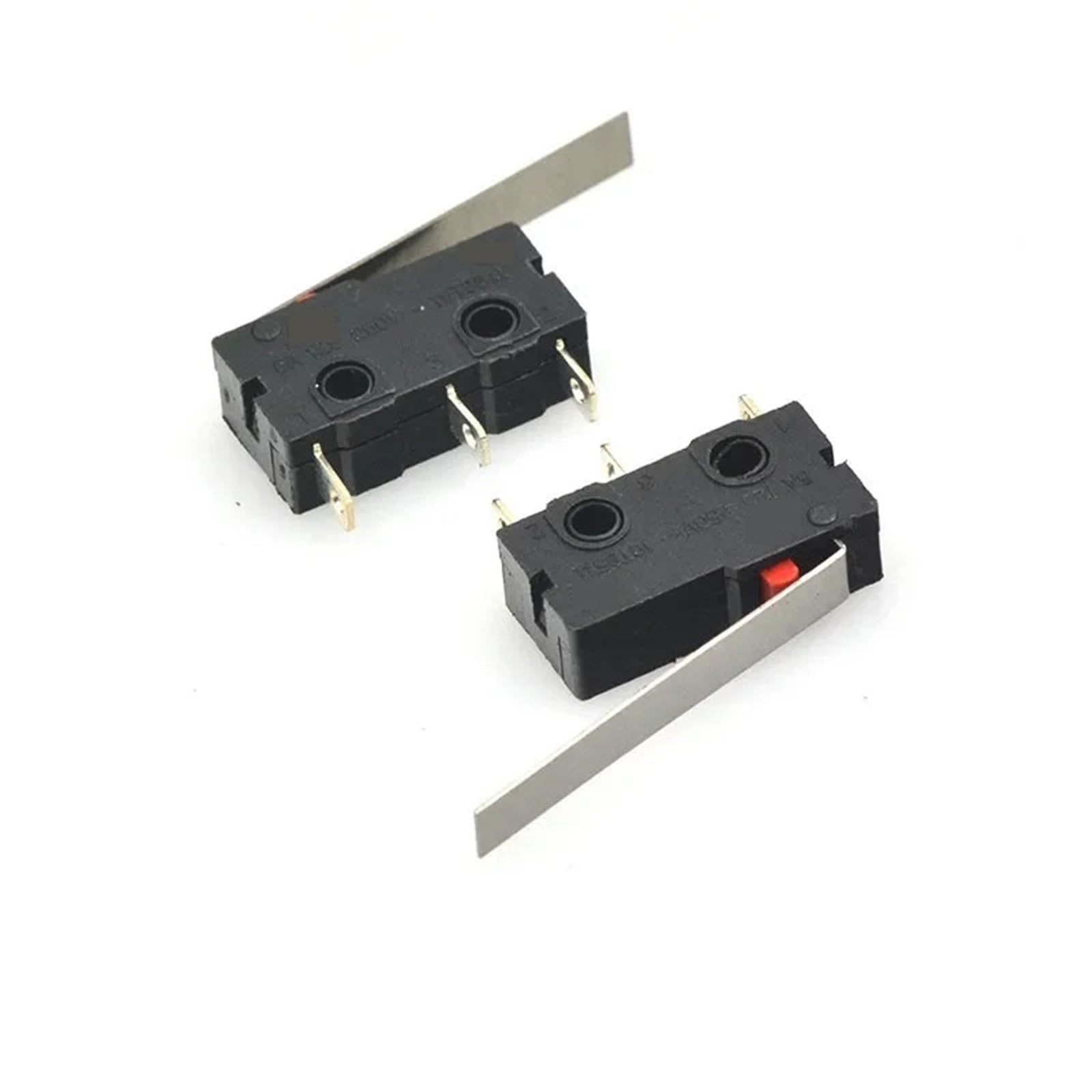 3-pinowy wyłącznik krańcowy NO/NC, 10 sztuk, 5 A, 125 V, 250 V AC, dźwignia z łukiem rolkowym, natychmiastowe przełączniki wciskane (podniesienie 25 mm)