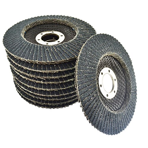 10 x Zirconium Flap Discs 80 Grit Angle Grinder 4.5