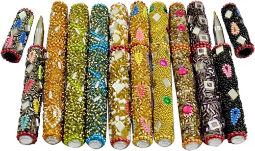 Stylos décoratifs de table Rajasthani lot de 10 stylos légers pour écrire sans fatigue