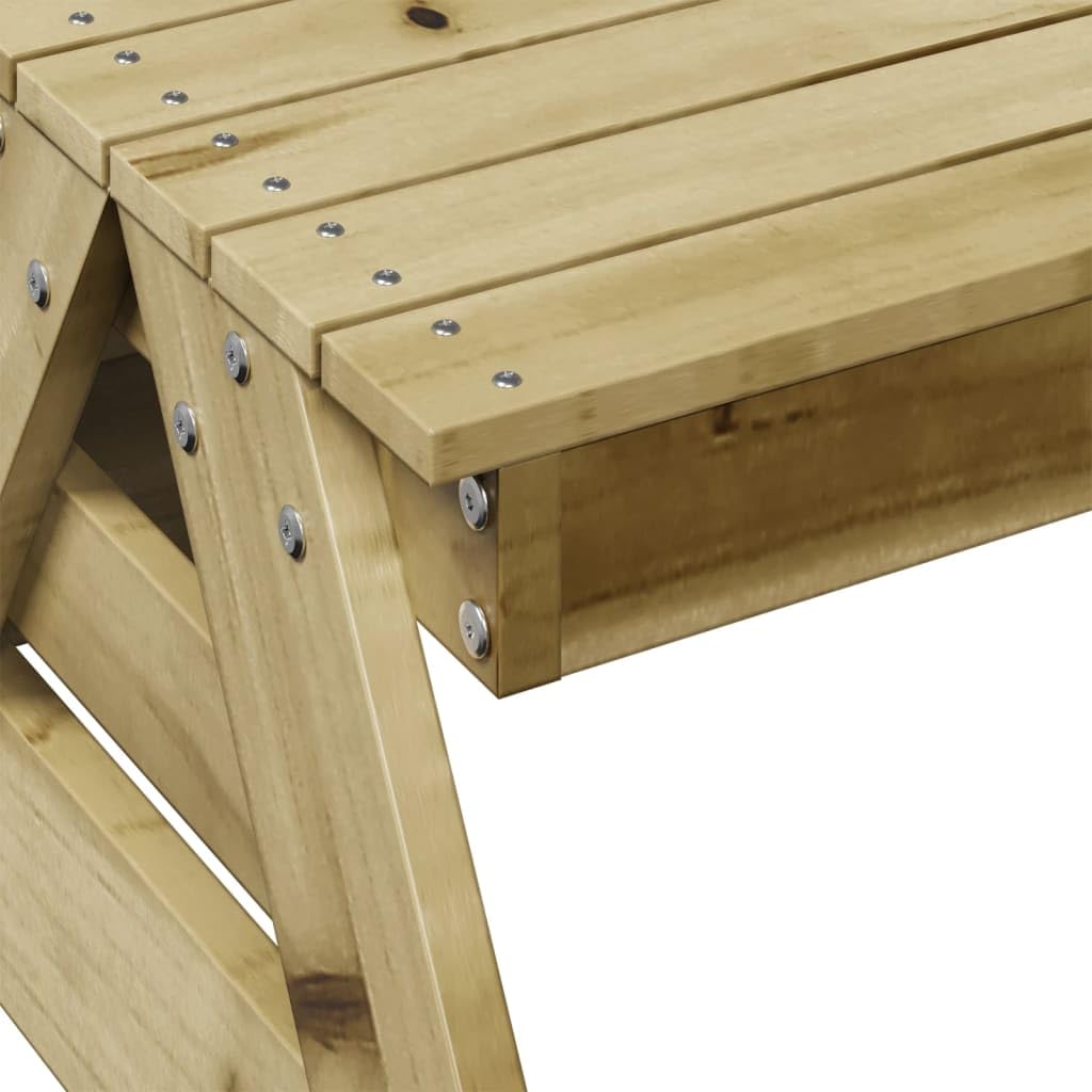 Tavolo da picnic per bambini 88 x 122 x 58 cm in legno di pino impregnato