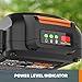 Worx WA3575 20V PowerShare 2.0 Ah Replacement Battery, Orange and Black
