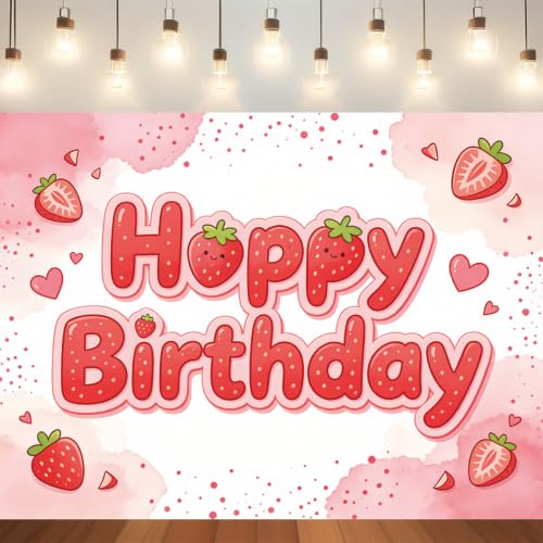 Toile de fond photo baies douces : grand décor lavable avec lettres cartoon pour fille