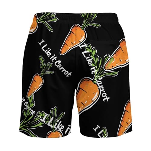 I Like It Carrot Mens Swim Trunks with Quick-Drying Lining Beach Shorts for Outdoor Sports4
