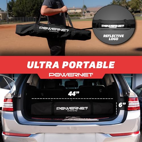image for PowerNet Baseball & Softball Practice Net 7x7 FT with Accessories for 