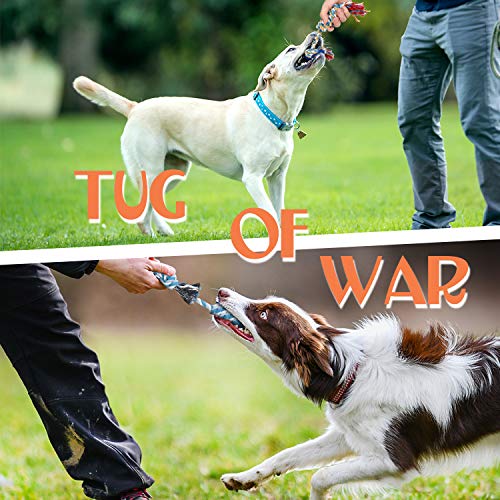 Zutesu Dog Chew Toy for Puppy Teething, 12 Pack Indestructible Dog Toys for Puppy Chewers, Interactive Tug of War Rope… - Image 5
