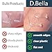 D.Bella 18g Clear Nose Ring Retainer Bioflex L Shape Nose Rings Studs Piercing Jewelry Flat Top