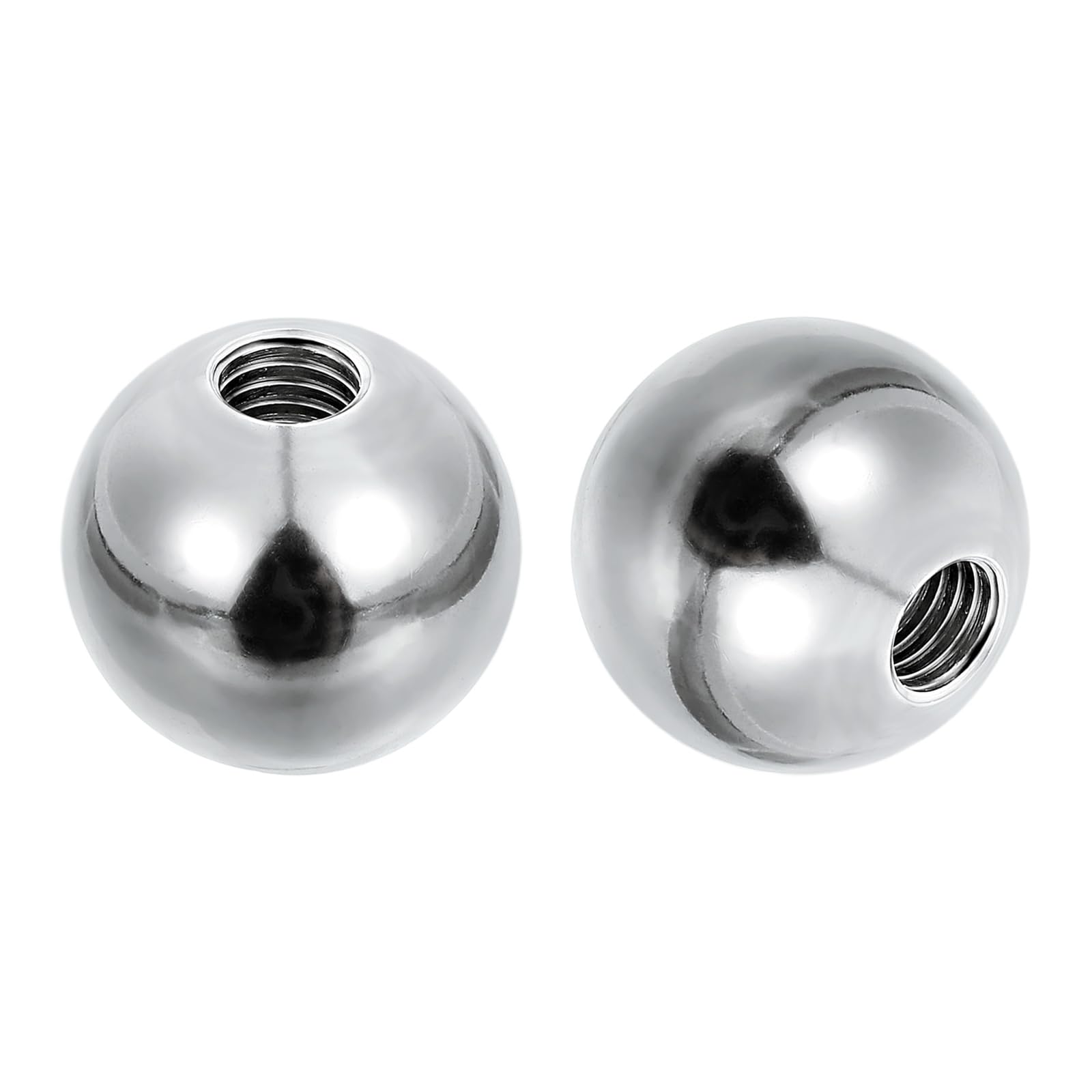 PATIKIL M8x28mm Ball Nuts Knob, 2pcs 304 Stainless Steel Round Solid Blind Hole Decorative Screw Cap Cover Machinery Handle Hardware