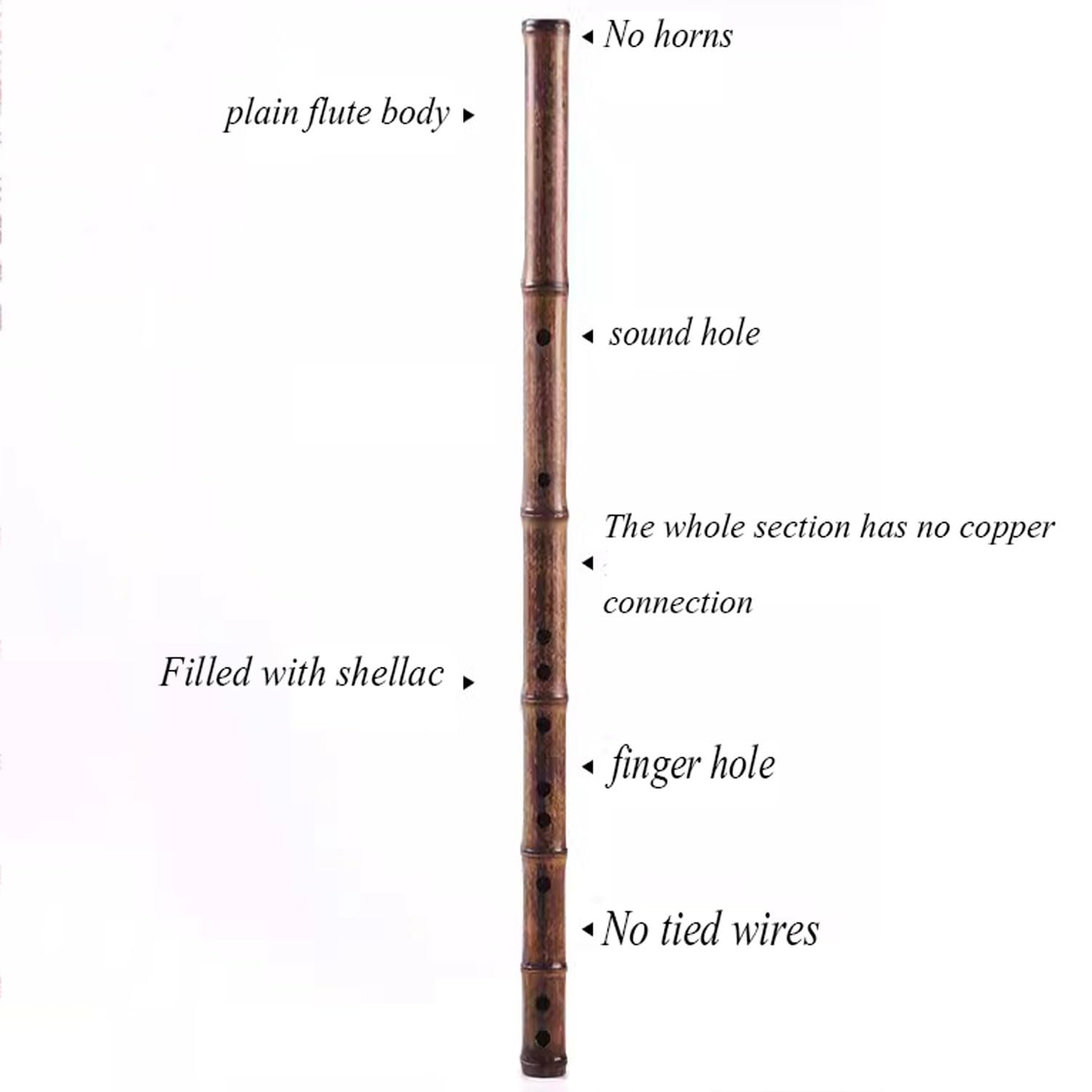 BBAUER flauto dolce flauto traverso flauto irlandeseUno strumento per suonare il flauto traverso con toni diversi, adatto a studenti, principianti e adulti(Color:KEY C)