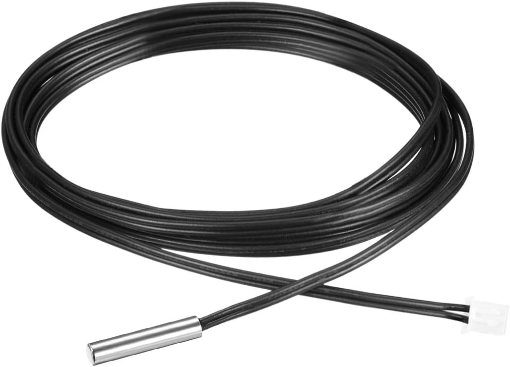 Sourcingmap 10K NTC Thermistor Probe 78.7 Inch Stainless Steel Sensitive Temperature Temp Sensor for Air Conditioner