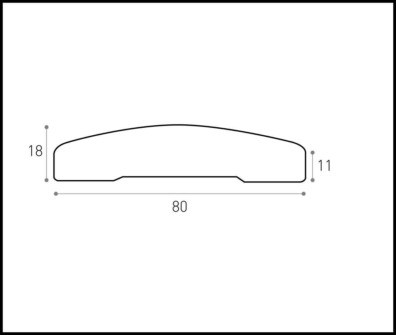 Hobby Legno - Coprifilo Rivestito In Legno Di Ciliegio Non Verniciato mm. 80X18X3000 (Prezzo Per ml. 15, 00