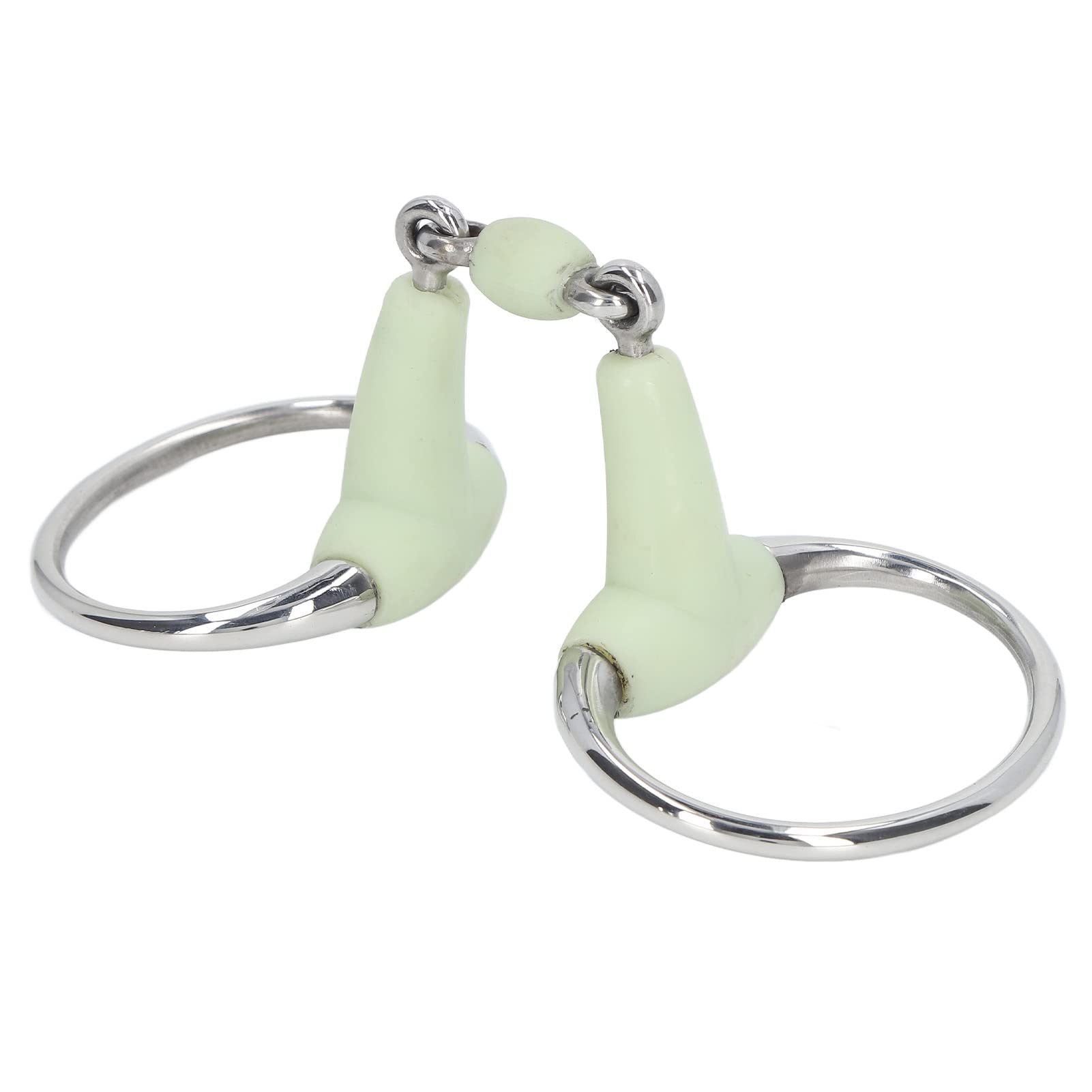 TANIQIACA Durably Stainless Steel Horse Mouth Bit - Safety Equestrian Accessory for Comfy Control in Breeding & ing