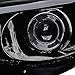 SPEC-D TUNING LED Glossy Black Smoke Projector Headlights Compatible with 2008-2011 Subaru Impreza Outback Sport, 2008-2014 Subaru Impreza WRX, Left + Right Pair Headlamps Assembly
