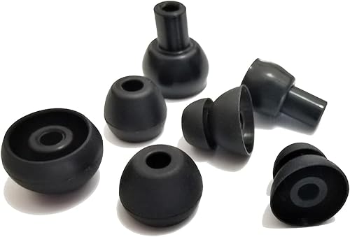 Miniatura 6 de Ganchos deportivos de silicona para Beats Flex, Beats Stuido Buds Eartips de repuesto para auriculares Beats Flex, 3 pares, color negro mediano