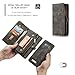 KONKY Magnetic Wallet Case Suit for Samsung Galaxy S8 Plus Black