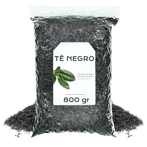 Te Negro 800g - Te a Granel - Infusión de Hierbas - Propiedades Naturales (800 gr, Té negro)