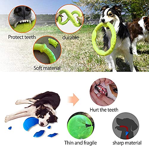Laroo Dog Toys For Aggressive Chewers, Floatable Dog Flying Disc, Sizes Dog Tug Toy, Interactive Dog Toys, Dog Ring Toy, Tug Of War Dog Toy, Funny Dog Toys, Dog Teething Toys For Catch, Fetch #TOP4