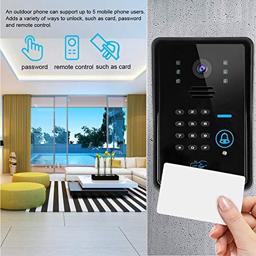 Campainha inteligente, função de gravação Wifi campainha para casa para 5 usuários de telefone celul
