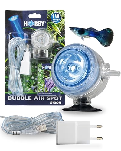 HOBBY Aquaristik Bubble Air Spot Moon I 2-in-1 LED-Licht &...