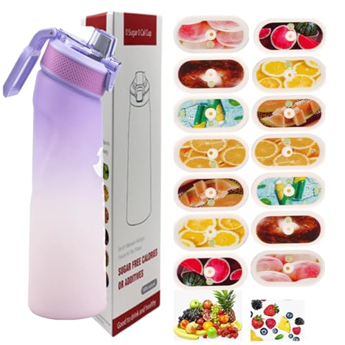 Botella de agua deportiva de 700 ml con cápsulas en 14 sabores, el material Tritan no teme a las altas temperaturas, y el sabor natural de frutas extraído hace que el agua potable sea segura y sabrosa Botella de agua deportiva de 700 ml con cápsulas en 14 sabores, el material Tritan no teme a las altas temperaturas, y el sabor natural de frutas extraído hace que el agua potable sea segura y sabrosa