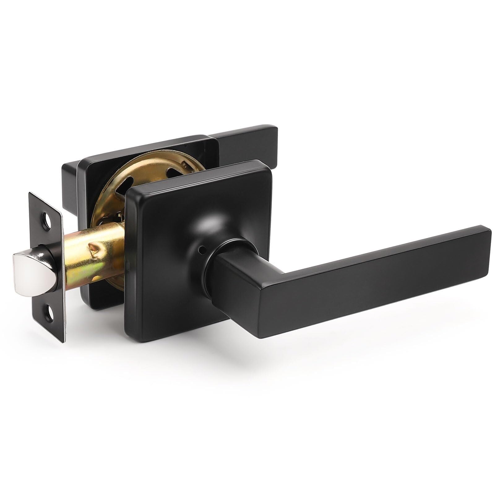 Handles Interior Passage Door Lever Hallway Doors Reversible Non-Locking Handle Lever Modern Square Door Handles Door Locks