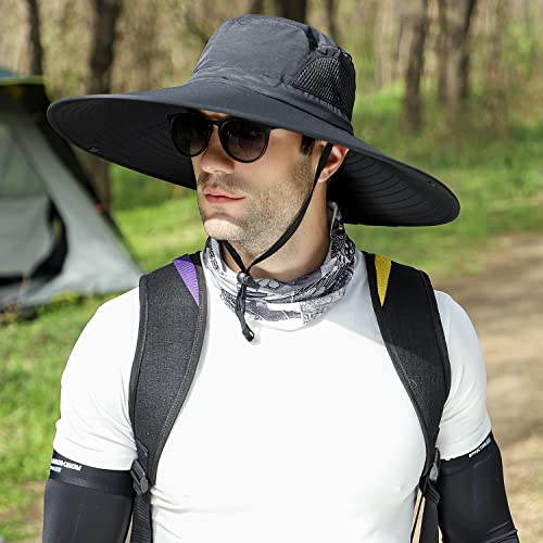 6" Wide Brim Sun Protection Hat Outdoor Unisex Bucket Hats For Hiking Beach Fishing Safari Garden Lawn Yard Work Kayaking #TOP6