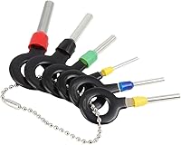 Vista 3 de X AUTOHAUX Extractor de clavijas de conector de cableado de herramienta de eliminación de terminales de alambre de vehículo de automóvil 6pcs