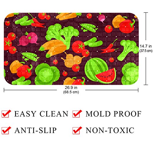 Tapis de bain antidérapant à ventouses Bennigiry sécurité maximale - 5