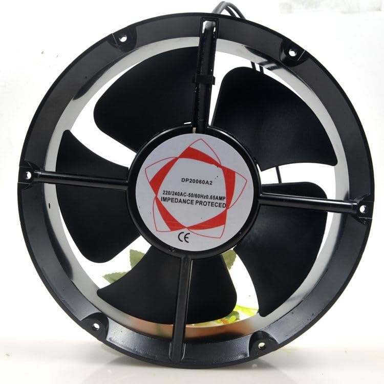 DP20060A2 MQ22060HBL 220-240V AC 0.65A 220x220x60mm High Airflow Axial Fan 22CM for Industrial Cabinets