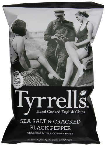 Tyrrells English Potato Chips, Sea Salt and Black Pepper, 5.3 Ounce (Pack of 12) image 5