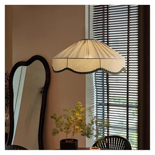 Lustre suspension tissu rétro et plafonnier table manger cuisine 3 couleurs - 4