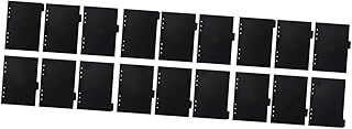 VILLCASE 18 Peças A5 Caderno Fichário Abas Divisórias Divisórias De Índice Abas Divisórias Para 6 Argolas Fichário Caderno Divisórias Cadernos Pretos A5 Fichário Marcadores De Página