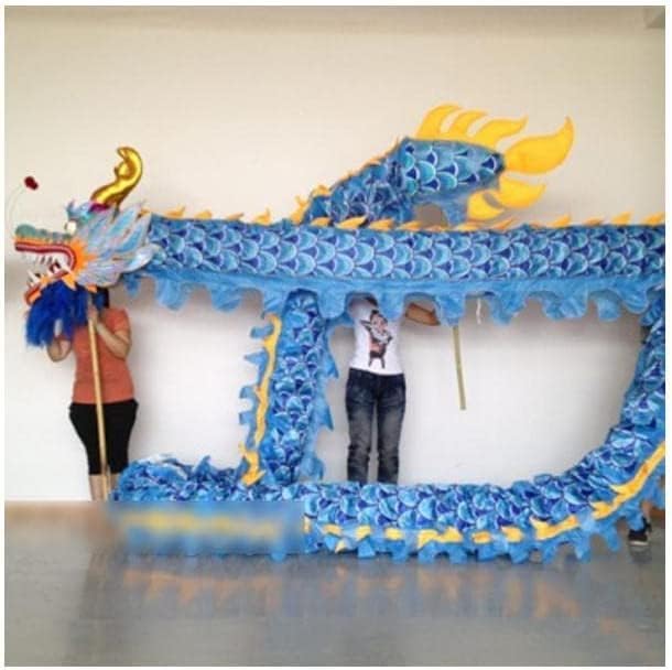 Amazon.com: KrrNFYSG 10m Dragon Dance for 6 Players Silk Dragon