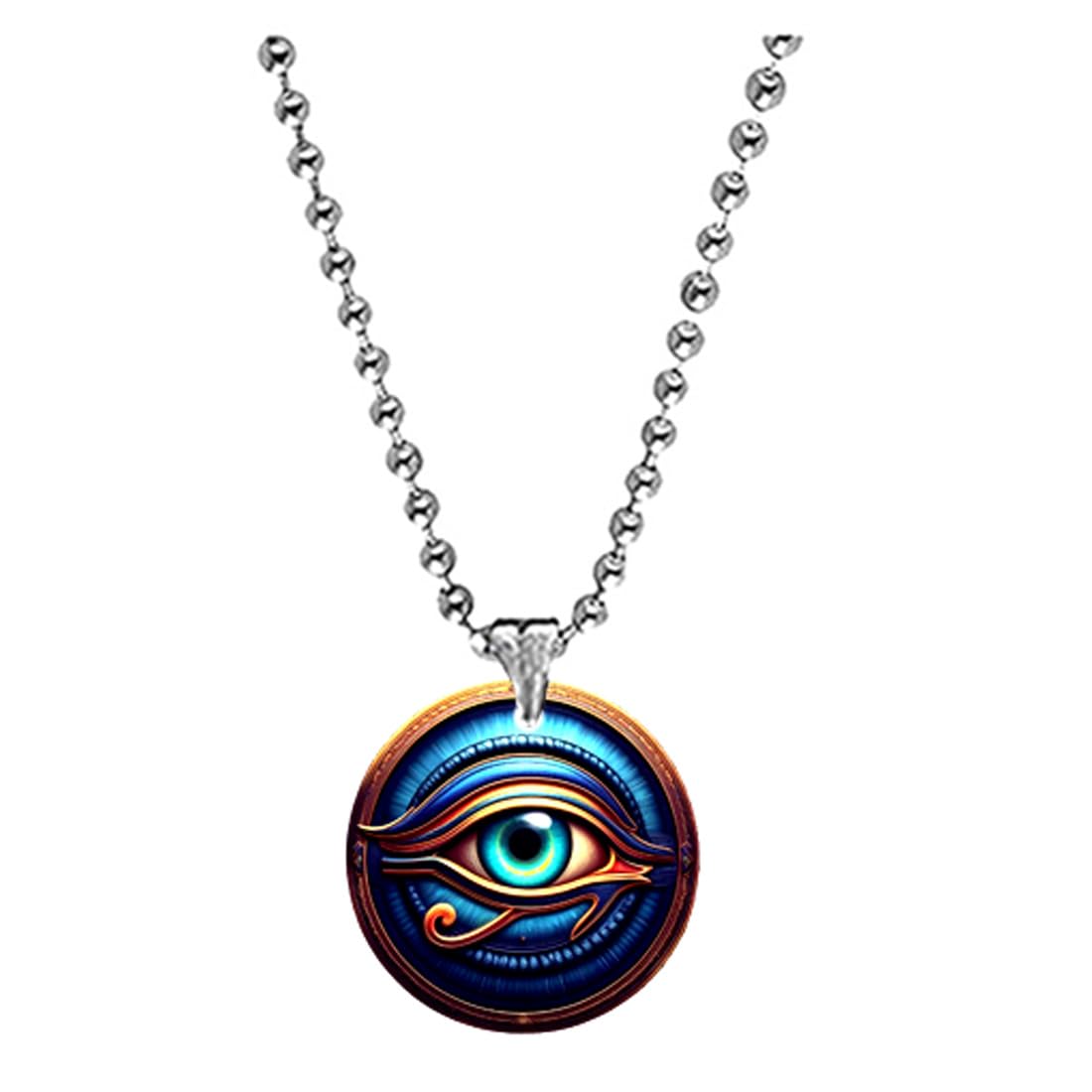Feng Shui Evil Protection Eye Bead Chain Brown Acrylic Pendant for Men Women Lucky Charm Positive Energy Symbol Spiritual Accessory Gift Item-image-48