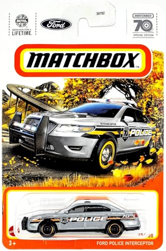 Materiale: pressofuso Matchbox Ford Police Interceptor, 70 anni edizione speciale 23/100